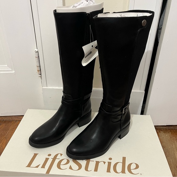Lifestride Brittany black knee high boot - Picture 4 of 5